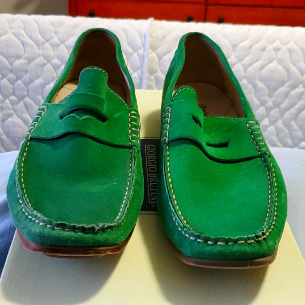 Shoes- Green Suade